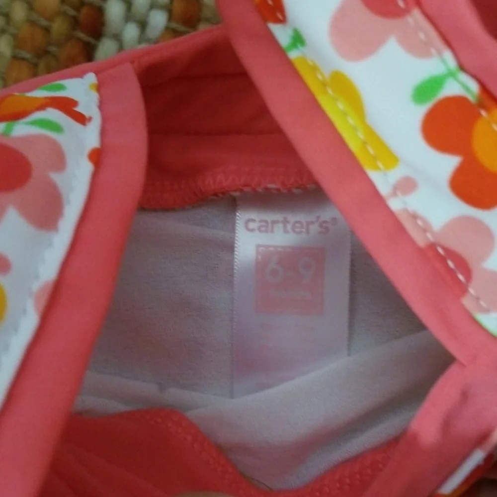 Carters 6 9 month baby girls swimsuit‎ bikini